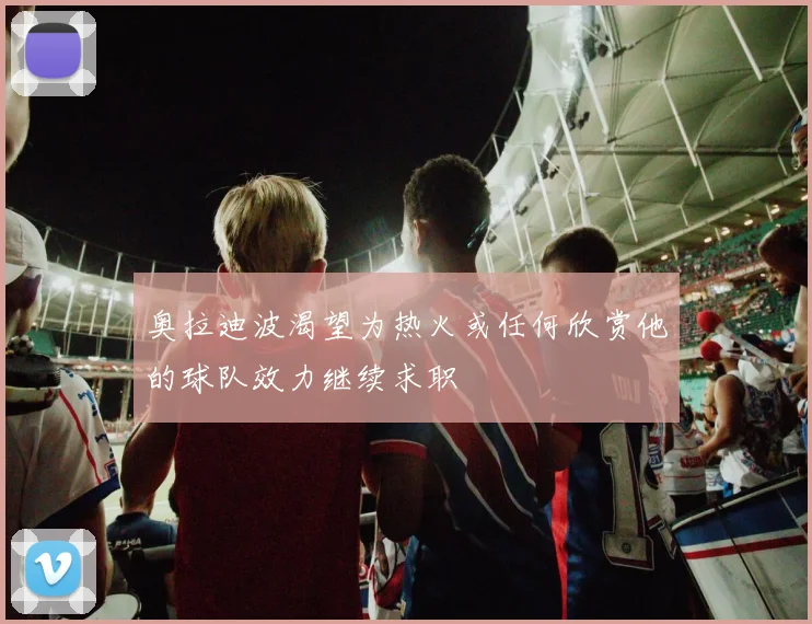 奥拉迪波渴望为热火或任何欣赏他的球队效力继续求职